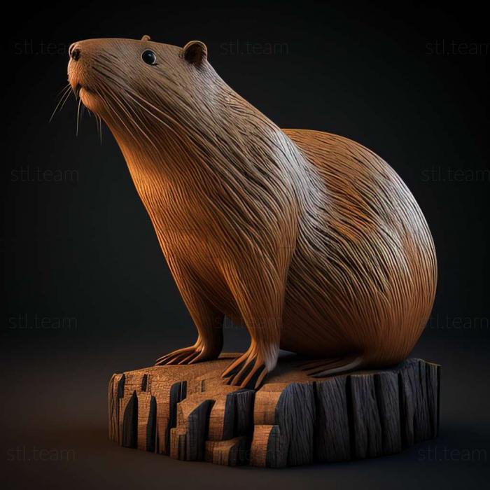 3D model Capybara (STL)